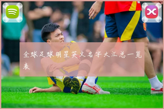 全球足球明星英文名字大汇总一览表